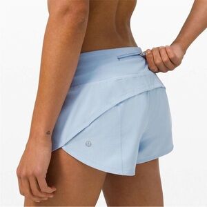 Lululemon Speed Up LR Shorts NWT Blue Linen Size 8 & 10